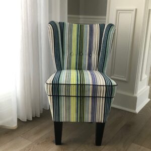 Armchairs upholstered