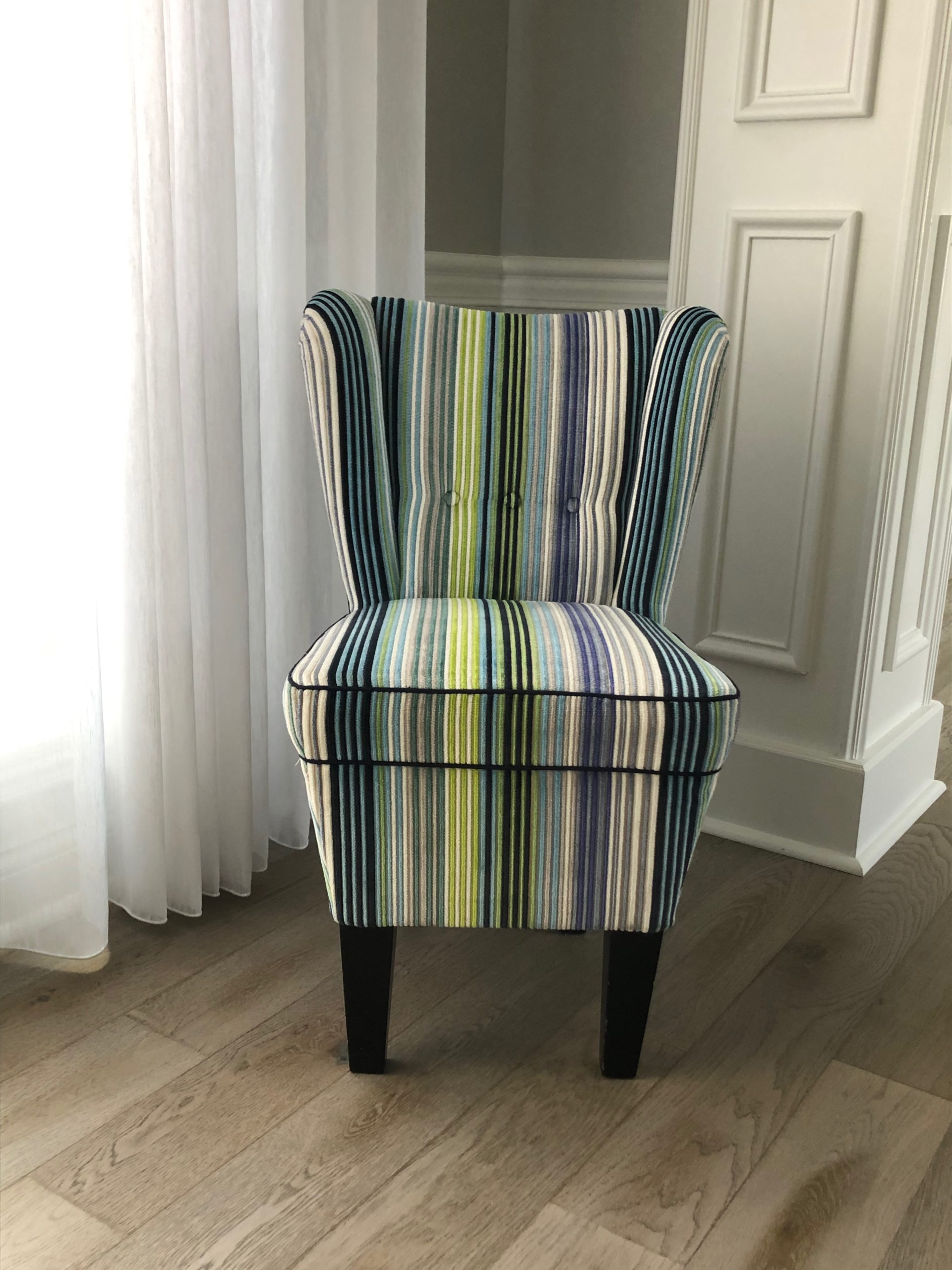 Armchairs upholstered